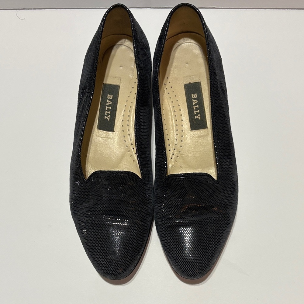 Bally Women's Navy Loafers